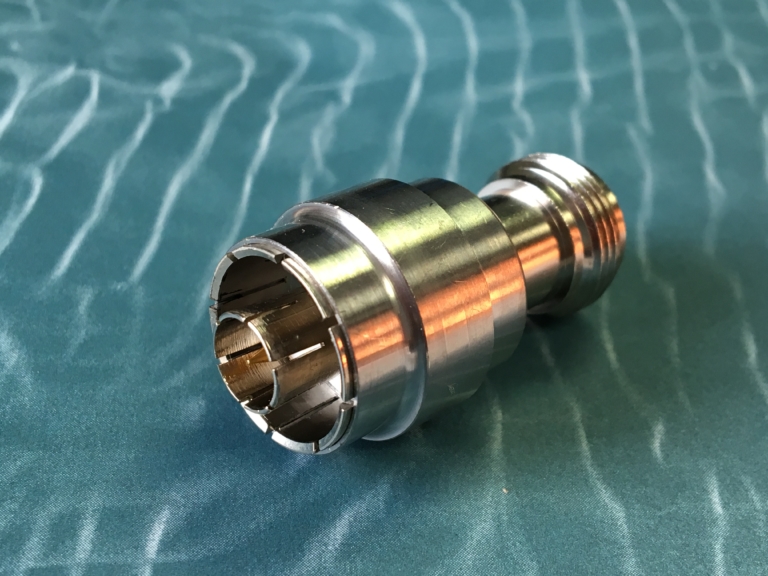 Adapter, 50 Ohm, DC18 GHz, N Male Quick Disconnect / N Female